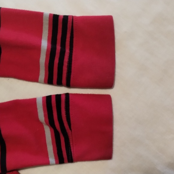 Boys Long Sleeve Collar Shirt Size: XS/XCH (4-5) Red black & Gray striped - Picture 8 of 11